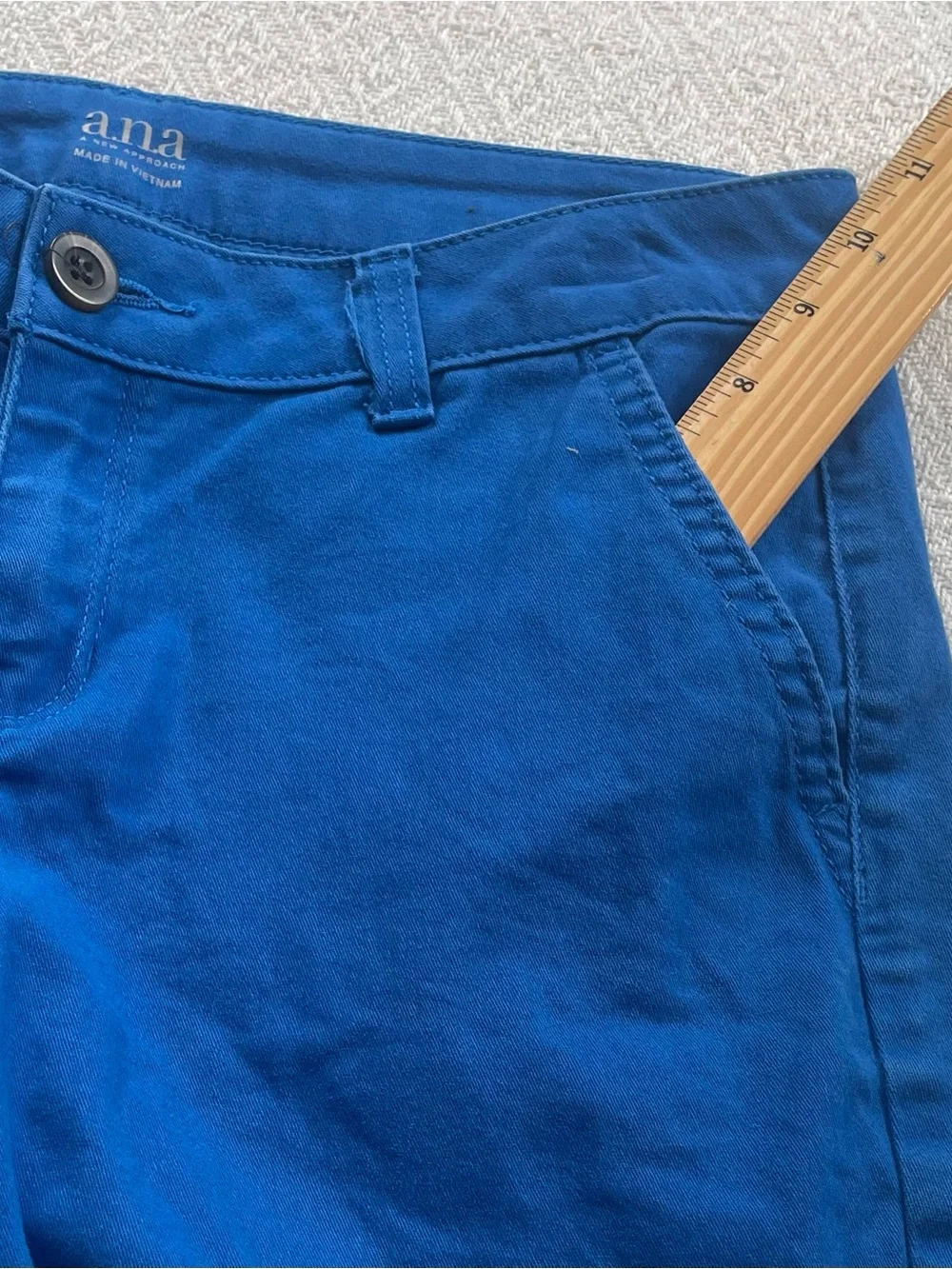 A.N.A Classic Royal Blue Chino Shorts~ Size  4 ‎ Twill~ Summertime